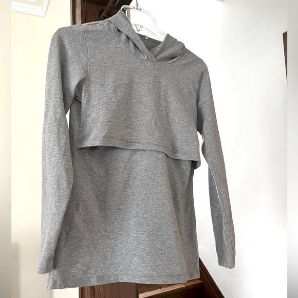 Tops - Small Nursing Hooded Shirt